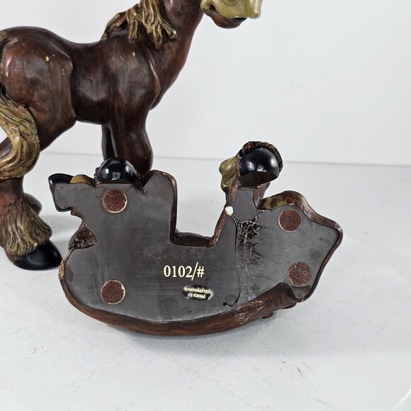 AS IS Pasture Pals Elmer Horse Set Shelf Sitter Standing Montana Silversmiths - Picture 14 of 15
